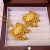 Colgante de Candado Inteligente con Baño de Oro Collar de Candado para Bebé Bolso de Candado Pequeño Antiguo para Niños Regalo de Cumpleaños para Bebé