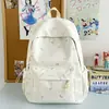Mochila de Aspecto Premium Estilo Ins Coreano con Estampado de Estrellas, Moda Casual Versátil Ligera para Estudiantes de Secundaria