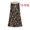 Falda ajustada con estampado floral estilo resort francés, falda de sirena para mujer, nueva moda de otoño, elegante falda larga de cintura alta ajustada