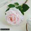 Rosa de simulación nueva rosa individual de tela de seda rosa mousse flor artificial flor falsa decoración para el hogar flor para llevar en boda