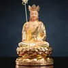 Estatua de Buda Guanyin, Estatua de Bronce, Estatua de Buda para Ofrenda Familiar, Juego Completo de Buda Shakyamuni, Bodhisattva Ksitigarbha, Buda Maitreya, Salón de los Tres Santos de Saha