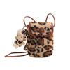 Bolso de Hombro de Moda con Estampado de Leopardo para Mujer 2024 Otoño e Invierno Nuevo Bolso de Hombro Casual Estilo Coreano Sensación de Alta Gama Bolso de Felpa para Mujer