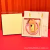 Chaveiro de Casal Coração com Cadeado de Ouro Sólido Dia dos Namorados Qixi Mais Vendido 520 Pingente Delicado Presente Personalizado Atacado