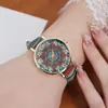 Reloj para Mujer Estilo Bohemio con Correa de Lona, Esfera de Estilo Étnico Vintage, Reloj de Cuarzo para Estudiantes Damas, Reloj de Pulsera Estilo Étnico