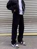 Jeans Blancos para Hombre y Mujer, Pantalones Negros Holgados y Versátiles de Pierna Ancha, Pantalones Largos Casuales Rectos Slim Retro de Alta Calle