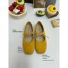Zapatos Mary Jane Redondos Plisados Estilo Retro con Lazo Zapatos de Ballet para Mujer Estilo Coreano Versátiles Cómodos Versátiles Zapatos de Suela Blanda