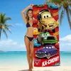 Toalla de Playa para Niños con Temática de Dibujos Animados Cars Mcqueen Toalla de Playa para la Costa Toalla de Baño de Microfibra