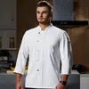 Mundo do Sabor verão alta qualidade roupa de trabalho chef catering logo hotel restaurante ocidental restaurante de panificação manga longa