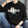 Sudadera con capucha para hombre, nueva de primavera y otoño 2025, peso pesado, estilo puro de otoño, ropa para hombre, chaqueta de marca moderna para adolescentes, niños