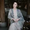 Novo Lenço de Seda Estilo Chinês Estilo Old Money para Mulheres, Xale para Fotografia de Viagem na Primavera e Outono, Lenço Cape Quadrado Grande Estilo Étnico Estilo Nacional