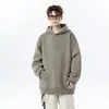 Sudadera Pesada con Bordado 3D Lavada a la Piedra y Desgastada para Hombre Tallas Grandes, Nueva para Otoño/Invierno 2026 para Adolescentes