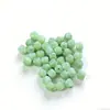Talla de Jade Hetian Natural con Patrón de Loto Perforado, Joyería de Jade Verde, Cuentas Espaciadoras de Calabaza, Venta al por Mayor de Cuentas Sueltas