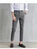 Pantalones de traje negros pequeños para hombre, pantalones capri, corte recto ajustado, ceñido, casual, estilo coreano, modernos, caídos, pantalones de traje para hombre, moda