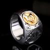 Anillo Immobile Mingwang para hombre de plata de ley anillo de índice único personalidad dominante anillo para hombre joyería retro de moda japonesa y coreana