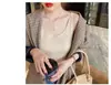 Camisola de Tricô para Mulheres, Moda de Verão, Elegante e na Moda, Adequada para Combinar com um Blazer, Top de Seda Gelada Estilo Francês para Usar em Camadas ou como Peça Externa