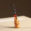 Sândalo Verde Coelho Chaveiro Pingente para Carro Pingente para Casal Homem e Mulher Chaveiro Fofo Pingente para Celular Cordão