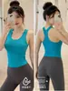 Colete de Yoga com Bojos para Mulheres, Sutiã Esportivo Plus Size, Top de Treino para Pilates, Roupa Fitness
