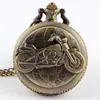 Reloj de bolsillo de comercio exterior con patrón tallado de alta gama, estilo retro de fábrica, con personalidad, para motocicleta, reloj de cadena grande, venta al por mayor, P79
