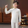 Categoria a Conjunto de Roupa Íntima de Algodão Colorido Natural para Crianças Bebê Macio de Lã Roupas e Calças de Outono para Crianças Pequenas e Crianças Pequenas Camada Base Térmica de Algodão