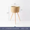 Cesta Decorativa de Mimbre para Balcón, Maceta para Plantas Verdes, Soporte para Flores, Estilo Escandinavo, Cesta Decorativa para Plantas de Sala de Estar, Cesta de Madera Maciza Tejida de Pie