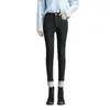 Jeans Grossos com Forro de Lã para Inverno Calça Skinny de Cintura Alta Feminina Quente com Veludo Externo Usar Peça Única de Veludo Calças Novas de Outono e Inverno