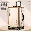 Estuche de Equipaje Clásico de Moda Rueda Universal Caja con Contraseña Ins Estuche con Ruedas Unisex Estudiantes Celebridad de Internet Estuche de Ruedas de Tono Claro