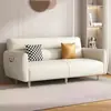 Sofá-Cama Dobrável Novo Modelo para Aluguel de Apartamentos, Sofá-Cama Multifuncional para Sala de Apartamento Pequeno, Sofá de Madeira de Dupla Utilização