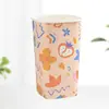 Copos de Papel Descartáveis Atacado com Impressão Pe Dupla, Copos de Papel Quadrados Espessados para Chá de Leite, Suco, Bebidas Quentes e Frias, Para Viagem com Tampa