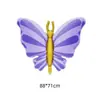 Nuevos Globos de Mariposa Iridiscentes con Papel de Aluminio Mate Degradado tipo Hielo, Globos Grandes con Forma de Mariposa para Decoración de Fiesta