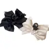 Pinza para el Cabello con Lazo de Tela Estilo Coreano, Pinza de Tiburón Exquisita y Elegante para la Parte Posterior de la Cabeza, Accesorio para el Cabello de Lujo Ligero