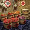 Cesta de Bambú Otoñal Exhibidor Decoración Cosecha Granja Verduras Especialidades Locales Verduras Secado al Sol Festival de Otoño Jardín de Infancia Otro