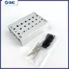 Base de Manifold de Válvula Solenoide Sy Ss5Y3/5/7-20-01-02-03-04-05-06-07-8-9-10 Posiciones