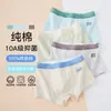 Roupa íntima infantil feita de algodão puro, algodão Classe A, para meninos de 10 a 15 anos em fase de desenvolvimento, cuecas boxer para meninos grandes