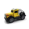 Remolque dealeación de retroceso Vehículo todoterreno Coche Modelo artificial Camión Llavero delantero Juguete para niños Adornos para coche