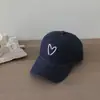 Gorra de Béisbol Infantil Estilo Deportivo para Exteriores, Sombrero de Sol para Bebé con Forma de Corazón a la Moda, Nueva Gorra de Pico Estilo Europeo y Americano