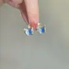 Pendientes Dulces Florales de Mariposa Estilo Francés Vintage, Suaves y Elegantes para Mujer, Pendientes de Clip Versátiles de Alta Gama