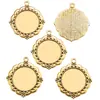 Diâmetro Interno Redondo de 25mm Base de Liga de Pedra Preciosa do Tempo Acessórios Decorativos para Colar DIY Base de Pingente C49