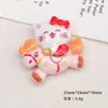 Acessórios de Resina DIY Desenho Animado, Grampo de Cabelo Gato Montado de Ano Novo, Capa de Celular, Fivela de Sapato, Chaveiro, Acessórios de Pingente