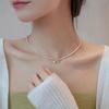 NK-221 Collar Colgante de Perla con Hebilla de Nutria Muy Fina Corto Sentido de Alta Gama Nicho Lujo Ligero Celebridad de Internet Explosivo Venta al Mayoreo