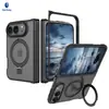 Producto Nuevo Transfronterizo Apple 18 Duo Funda Magnética para Teléfono iPhone Plegable Izquierdo y Derecho Soporte Giratorio Mate Funda para Teléfono