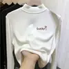 Roupa de baixo infantil dupla face com forro de fleece, estilo outono/inverno, gola alta, camiseta de manga longa escovada para meninas, roupa quente para bebês e crianças pequenas