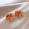 Brincos Dourados Maillard Brincos Elegantes Retrô Femininos 2025 Novo Estilo Quente Brincos de Luxo Acessível