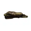 Colgante de Serpiente de Resorte Retro de Latón Cobra de Boca Abierta de Cobre Gancho para Ropa Llavero Pequeño para Motocicleta Accesorios