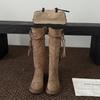 Botas Ocidentais Marco&Joyce Estilo Retrô Francês Britânico para Mulheres Outono 2025 Novas Botas de Cano Alto
