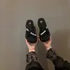 Pantuflas de Suela Gruesa para Mujer para Usar en la Playa, Versátiles con Sandalias, Plateado de Celebridad de Internet con Falda, Estilo Coreano Cruzado Negro Universal