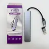 Estação de acoplamento tipo-c de cabeça dupla para atacado transfronteiriço hub sete em um hub usb3.0 hub de expansão para celular computador