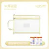 Bolsa para Archivos Clasificados A4, Bolsa de Malla de Doble Capa, Bolsa de Almacenamiento para Estudiantes con Cremallera, Bolsa de Malla de Gran Capacidad con Impresión de Logo, Personalizable
