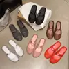 Sandalias Planas Versátiles de Cristal de Gelatina de Lujo Ligero Estilo Coreano, Punta Cerrada, Transpirables, con Diseño Hueco, Cómodas, Zapatos Mary Jane