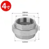Acero Inoxidable 304 Rosca Interna Junta Giratoria Roscada Fundición Doble Rosca Interna Boquilla de Aceite Junta Giratoria Interna 4/6 1 pulgada