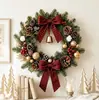 Novo guirlanda de Natal transfronteiriça com bolas de Natal, pingente de guirlanda de Natal, guirlanda decorativa mais vendida transfronteiriça para pendurar na porta